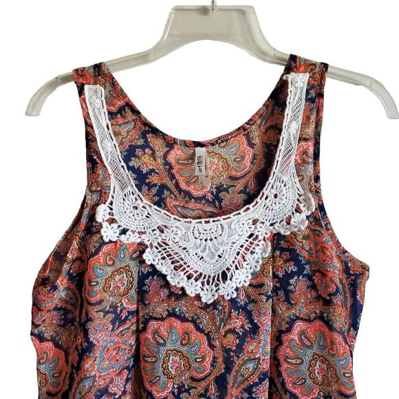 Live 4 Truth Sleeveless Paisley Blouse Medium - Picture 3 of 14